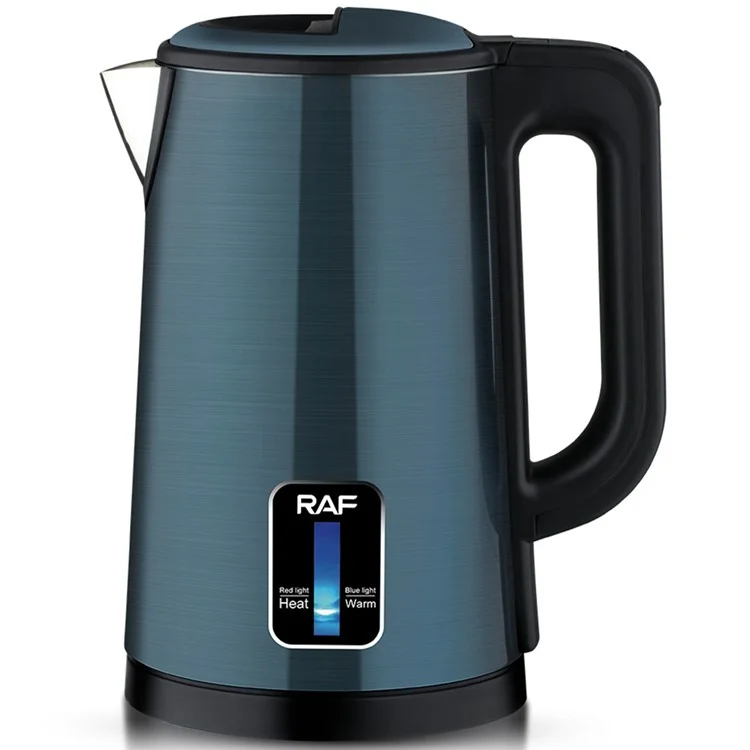 RAF R.7916 2.5L Chaleira Elétrica de Aço Inoxidável com Isolamento, Capacidade Grande, Chaleira de Chá, Plugue da UE (Livre de BPA, Sem Aprovação da FDA) - Azul