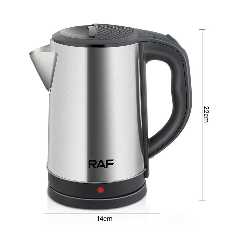 RAF R.7886 Bollitore Elettrico in Acciaio Inossidabile 2000W da 2.0L con Funzione di Spegnimento Automatico (Senza Certificato FDA) - Spina EU