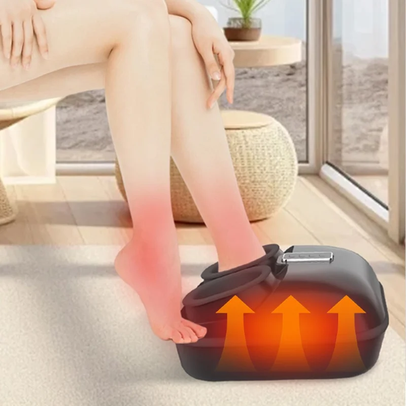 ST-6011 3 Modes Air Compression Foot Massager Heat Therapy Feet Relaxation Kneading Massage Device - EU Plug
