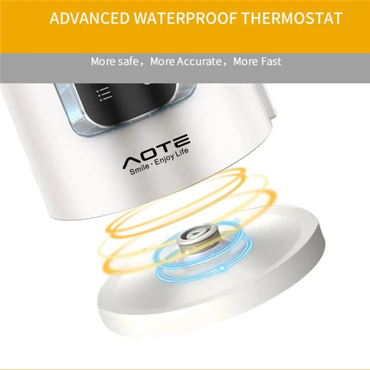 Elektrischer Wasserkocher 1,7L Smart Touchscreen Temperatursteuerung Edelstahl Wasserkocher (BPA-frei, Keine FDA) - EU-Stecker