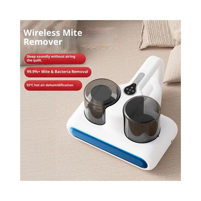 ESR Dual Cup Staubmilben-Entferner Hochsaugende Milben-Eliminator Effiziente Bett-Staubsauger mit LED-UV - Weiß