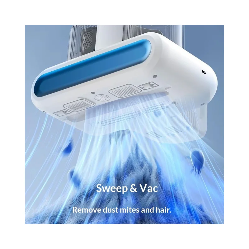 ESR Dual Cup Staubmilben-Entferner Hochsaugende Milben-Eliminator Effiziente Bett-Staubsauger mit LED-UV - Weiß