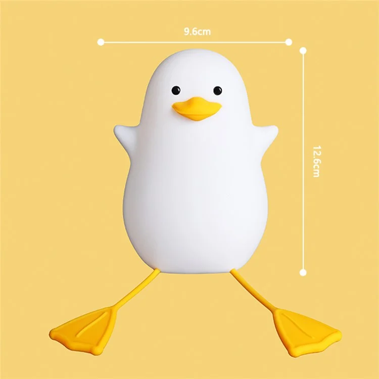 DASHING Cute Cartoon LED Night Light USB Rechargeable Phone Stand Table Lamp Home Decor - Yellow Mouth