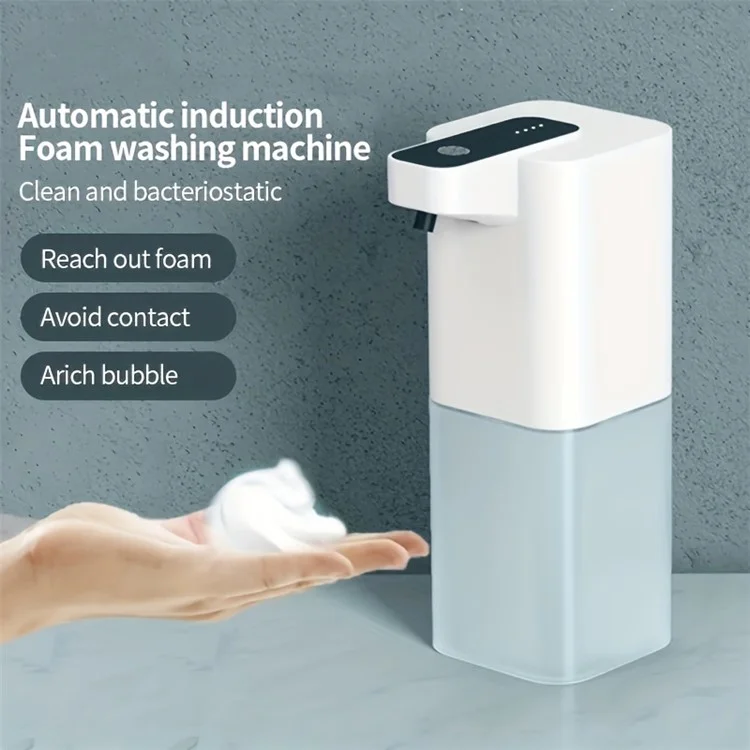 Dispensador de jabón automático no táctil P5 de 400 ml con 4 niveles de espuma ajustables