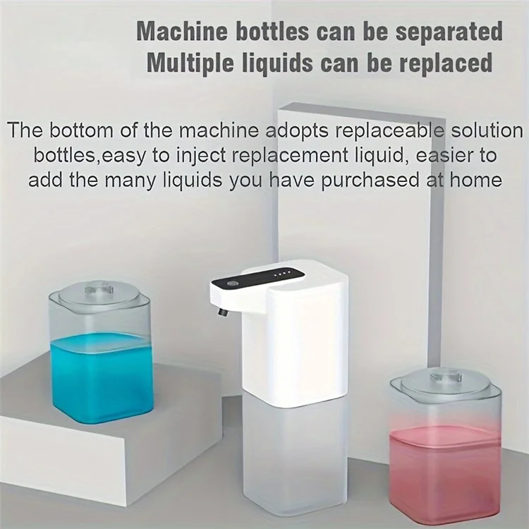 Dispensador de jabón automático no táctil P5 de 400 ml con 4 niveles de espuma ajustables