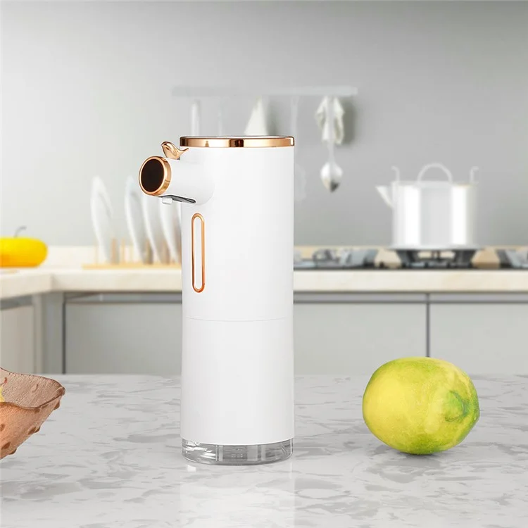 D31 Smart Touchless Soap Dispenser Automatic Sensor Hand Washer Electric Foam Washing Machine with Adjustable Level/Indoor Temperature Digital Display for Bathroom Kitchen - Green