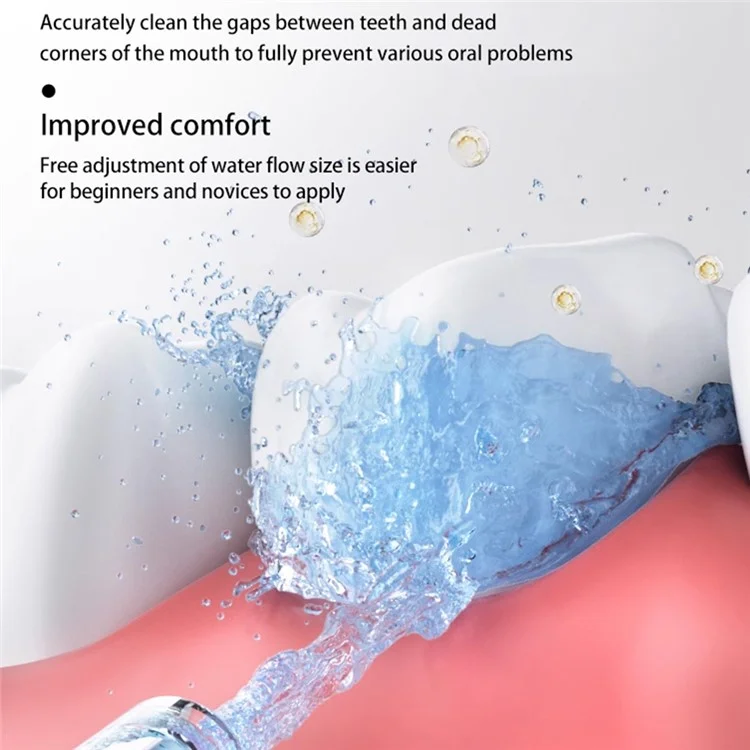 CY6 Portable Teeth Cleaner Electric Handheld Oral Irrigator 500ML Large Capacity Dental Scaler with 4 Nozzles