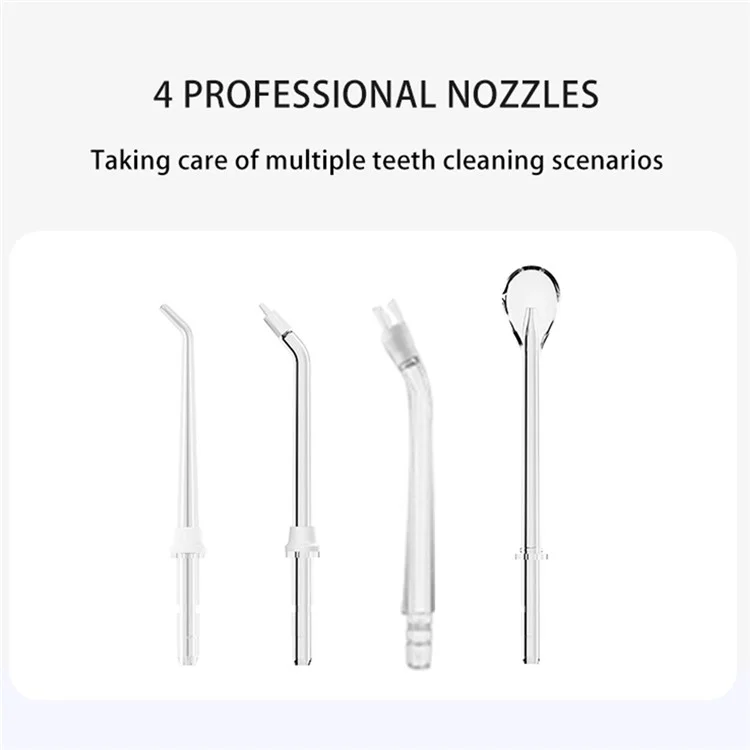 CY6 Portable Teeth Cleaner Electric Handheld Oral Irrigator 500ML Large Capacity Dental Scaler with 4 Nozzles