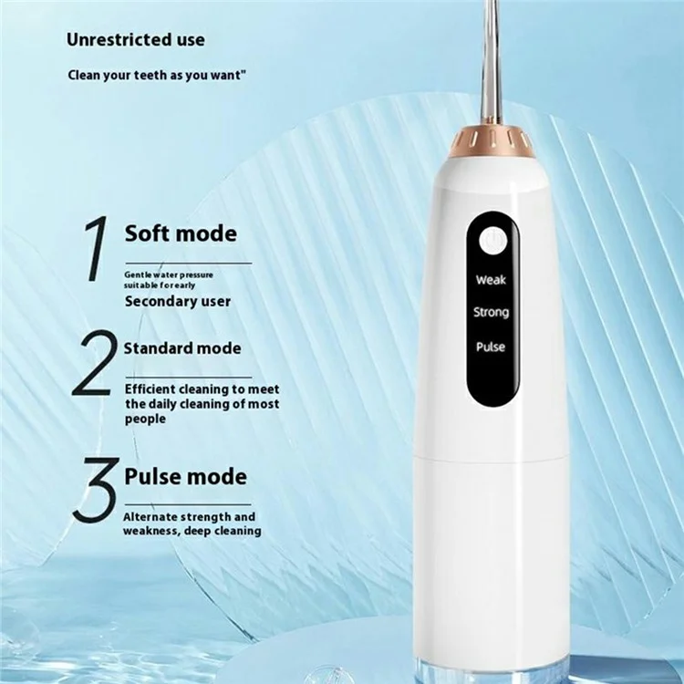 CY2 Water Dental Flosser 400ML Rechargeable Travel Irrigation Cleaner IPX6 Waterproof Oral Irrigator