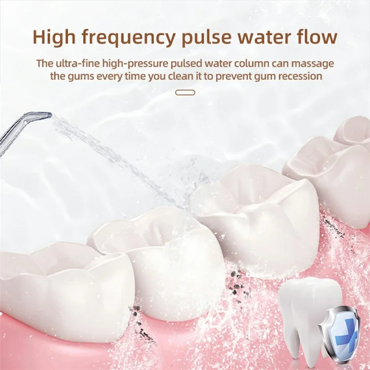 CY9 Electric Water Flosser 230ML 3 Modes Rechargeable Oral Irrigator Deep Cleaning Flossing Picks
