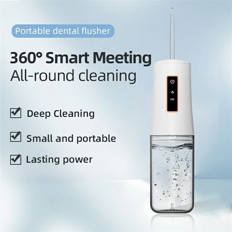CY9 Electric Water Flosser 230ML 3 Modes Rechargeable Oral Irrigator Deep Cleaning Flossing Picks