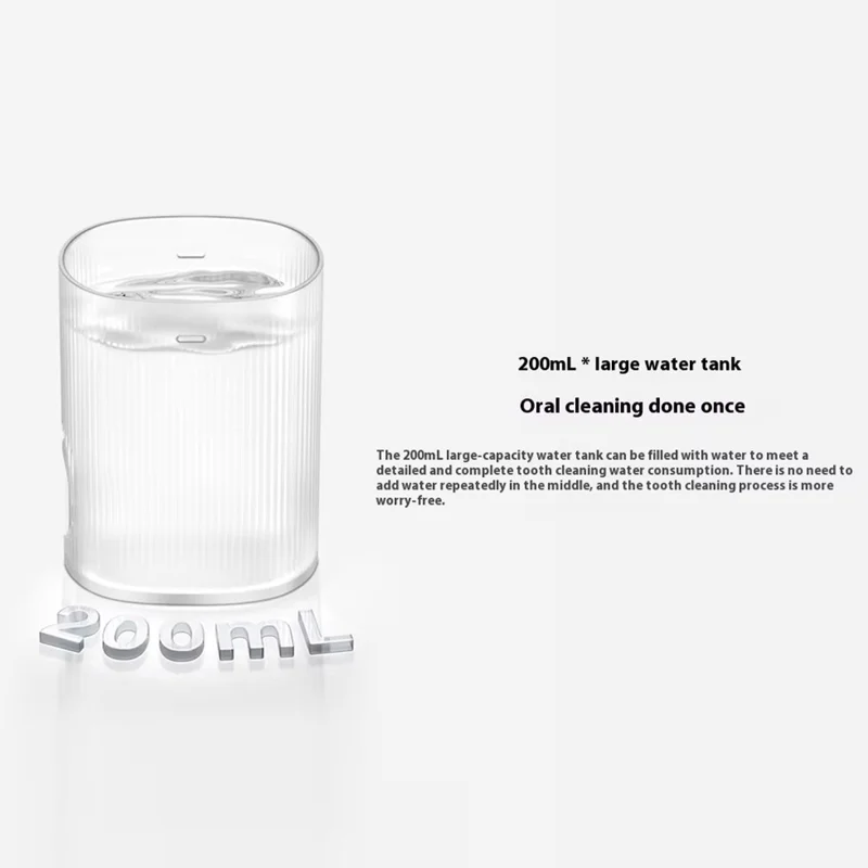 XIAOMI MIJIA MEO705 Hydropulseur Électrique Portable de 200 ml, Étanche IPX7 pour Irrigation Buccale