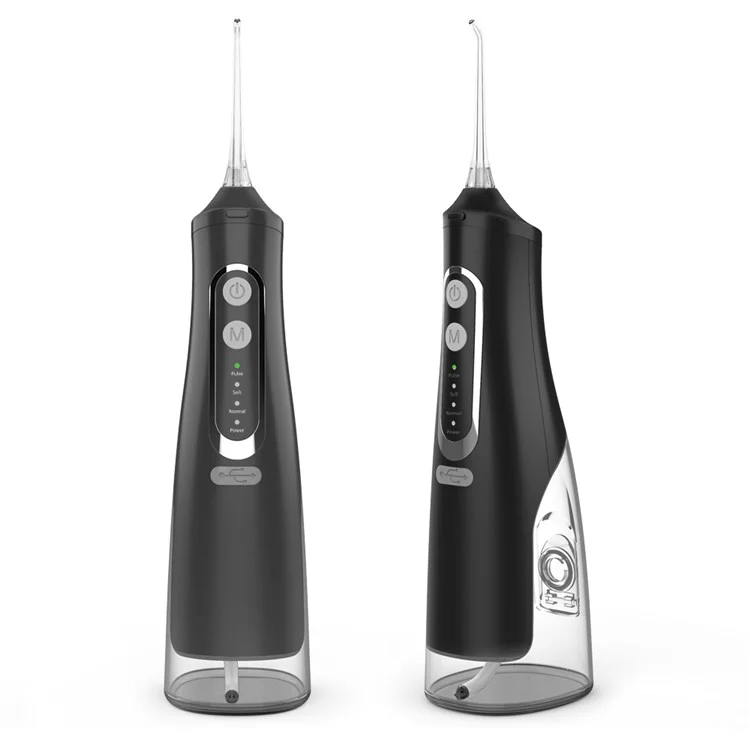 M209 310ml Inalámbrico Irrigador Dental 4 Modos IPX7 Impermeable Limpiador Oral - Negro
