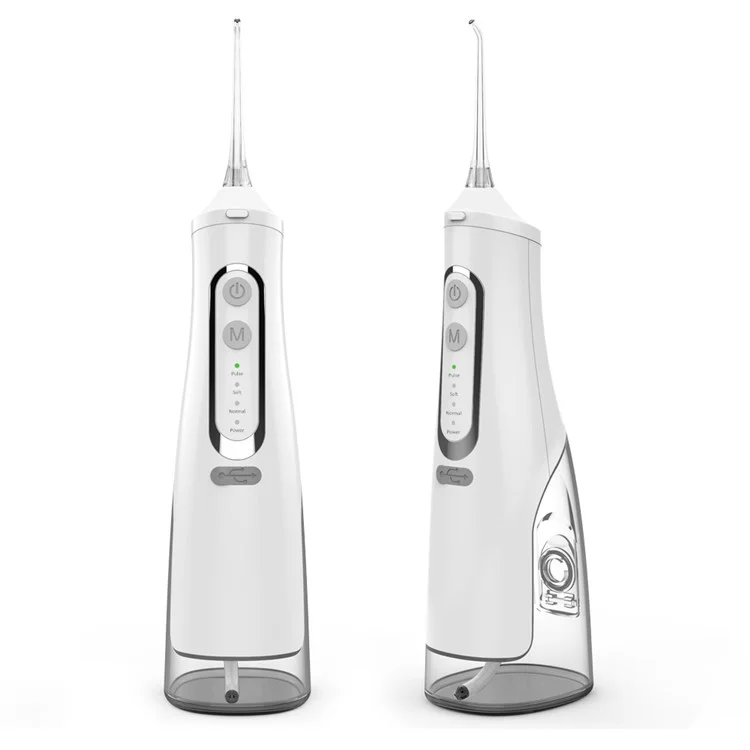 M209 310ml Cordless Water Flosser 4 Modes IPX7 Waterproof Dental Oral Irrigator Teeth Cleaner - White