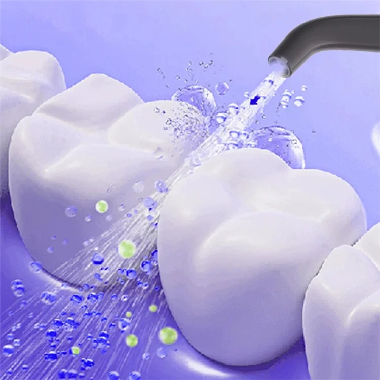 XY-12 Portable Mini Teeth Cleaner IPX7 Waterproof Oral Irrigator Electronic Dental Scaler with 2 Modes - Blue