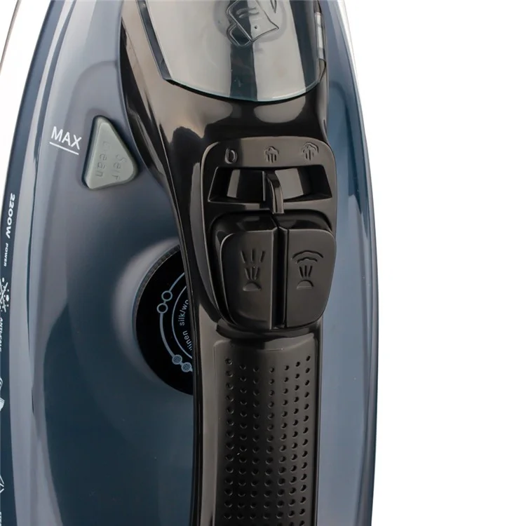 Macchina da stiro a vapore ad alta potenza RAF R.1234 da 2200W per viaggi, con 3 temperature regolabili e spina EU - Blu