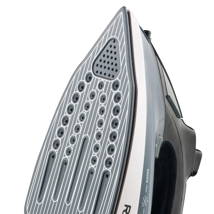 Macchina da stiro a vapore ad alta potenza RAF R.1234 da 2200W per viaggi, con 3 temperature regolabili e spina EU - Blu