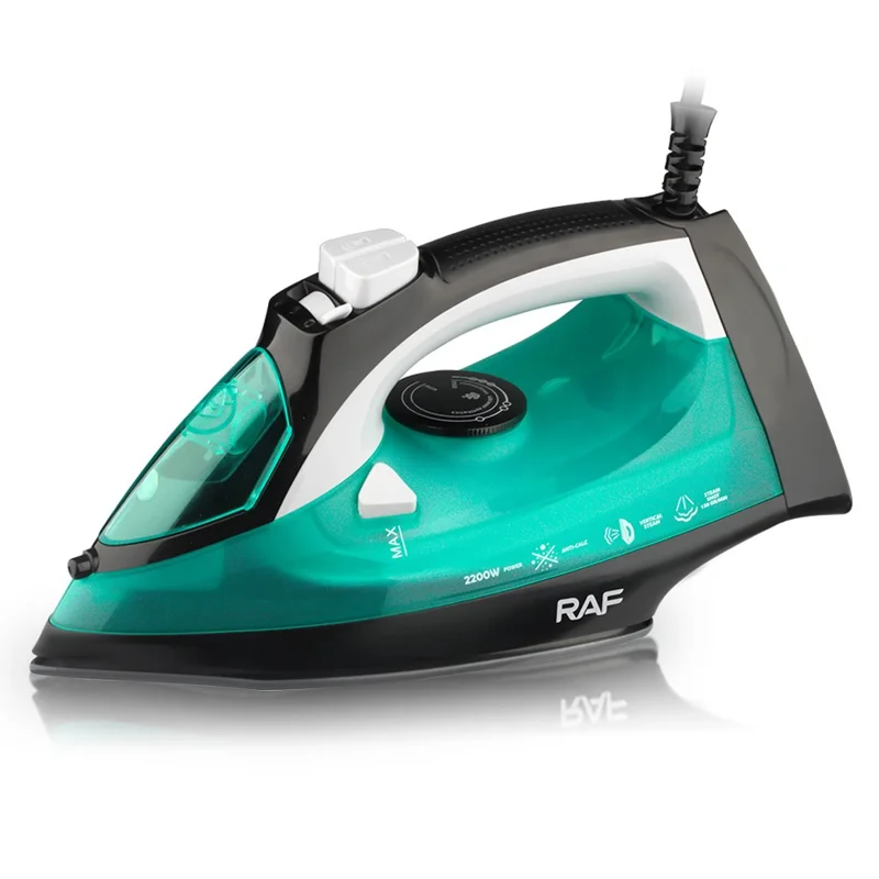 RAF R.1234 2200W High Power Ironing Machine Travel Garment Steamer with 3 Adjustable Temperatures, EU Plug - Green