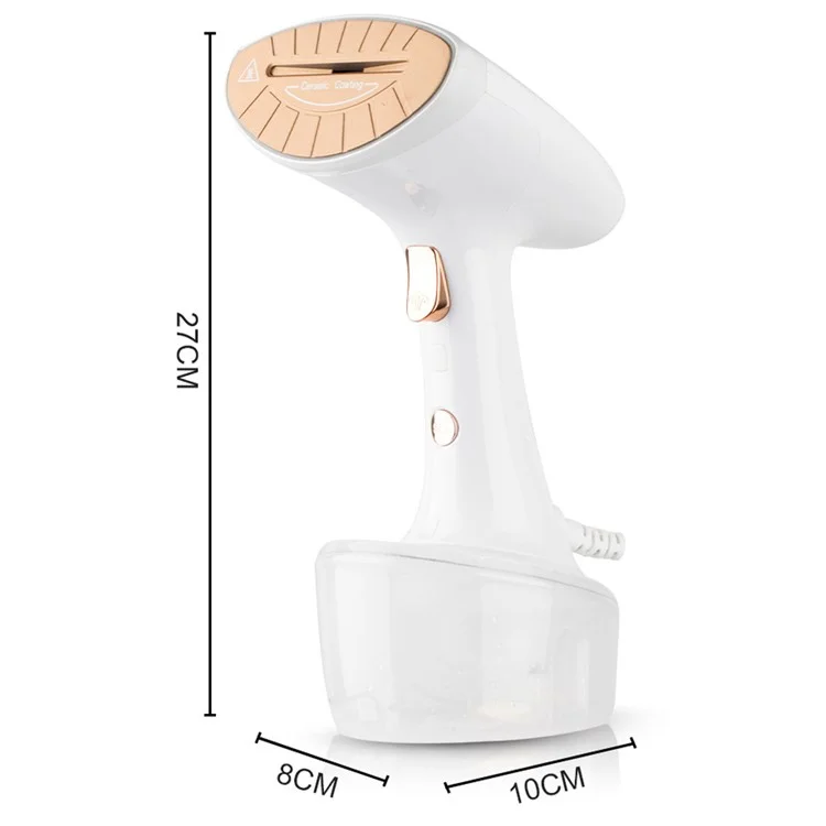 RAF R.1285 Clothes Steamer Dry Wet 1600W Handheld Garment Steamer  200ml Water Tank, EU Plug - White