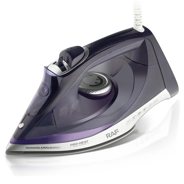 RAF R.1166 EU Plug Handheld Garment Steamer Ironing Machine Steam Iron with 3 Temperature Modes - Purple