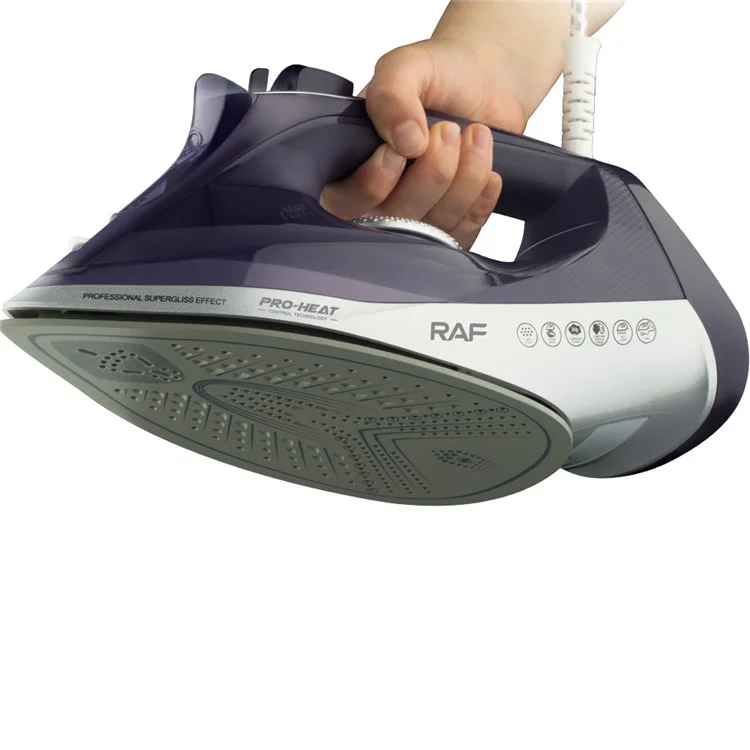 RAF R.1166 EU Plug Handheld Garment Steamer Ironing Machine Steam Iron with 3 Temperature Modes - Purple