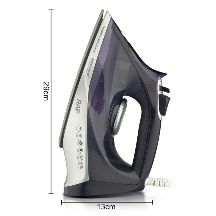 RAF R.1166 EU Plug Handheld Garment Steamer Ironing Machine Steam Iron with 3 Temperature Modes - Purple