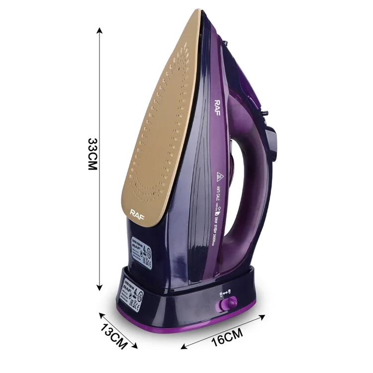 RAF R.1210 EU Plug Handheld Steam Ironing Machine Garment Steamer with 5 Temperature Modes - Purple