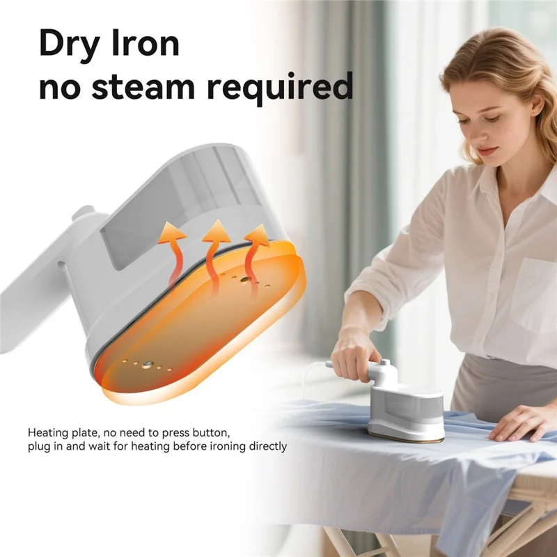 GS-04 1200W Handheld-Garment-Steamer Trocken- / Nassgebrauch 180-Grad-drehbarer Griff Kleidungsbügeleisen, EU-Stecker