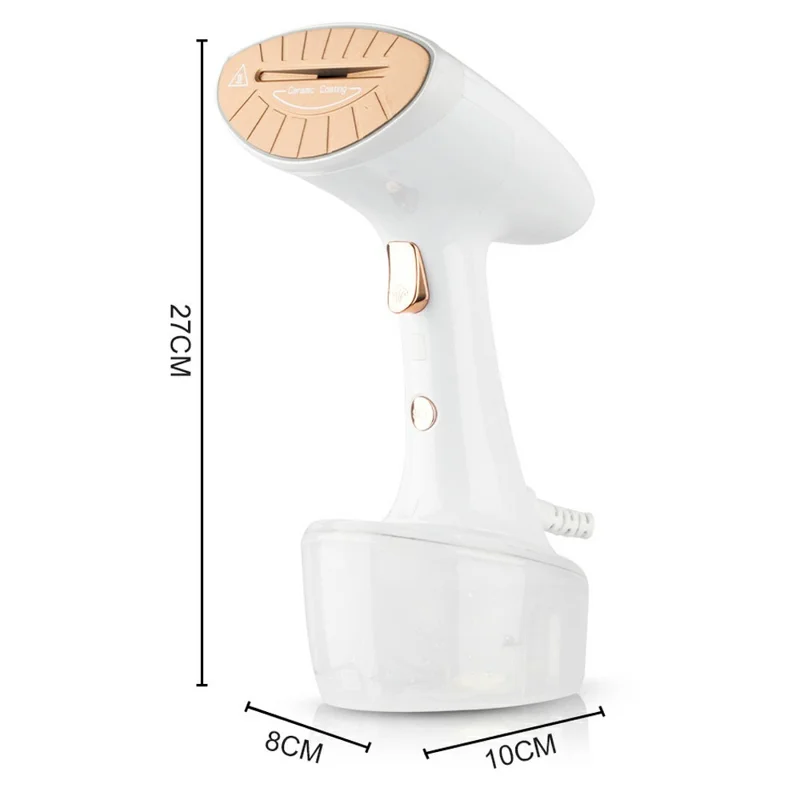 AKANE A.1285 Steam Iron Handheld Portable Garment Steamer Ceramic Coating 1600W Electric Iron EU Plug - White