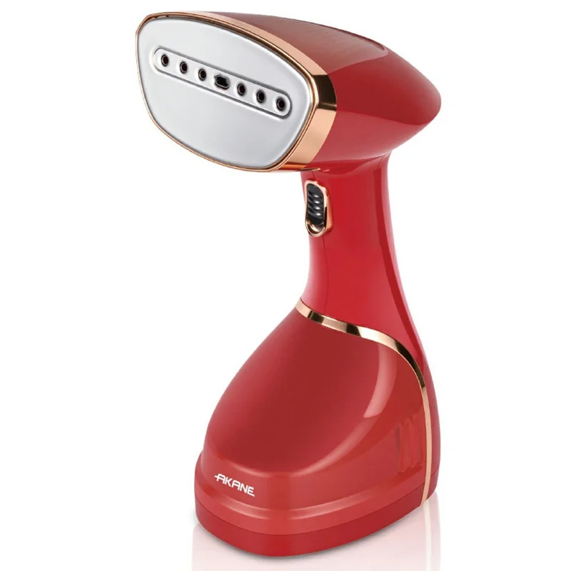 AKANE A.80318 Foldable Garment Steamer Steam Brush Household Iron High Power Electric Iron, EU Plug - Red