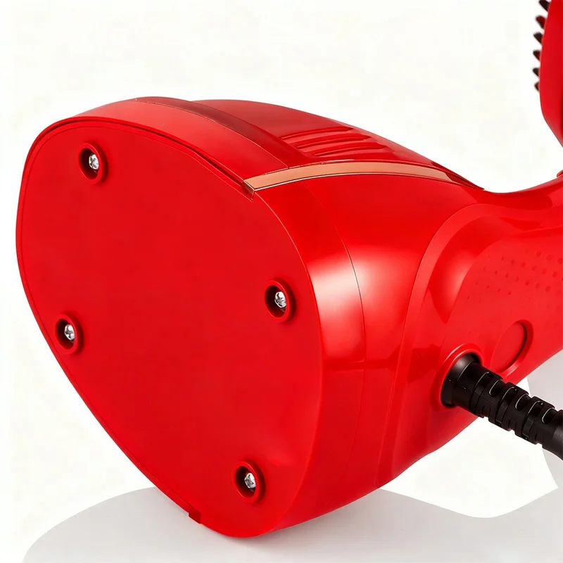 AKANE A.80318 Foldable Garment Steamer Steam Brush Household Iron High Power Electric Iron, EU Plug - Red