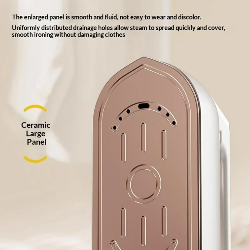 Défroisseur portable 1200 W, fer à vapeur 140 ml, double mode, pour voyage et domicile - Blanc