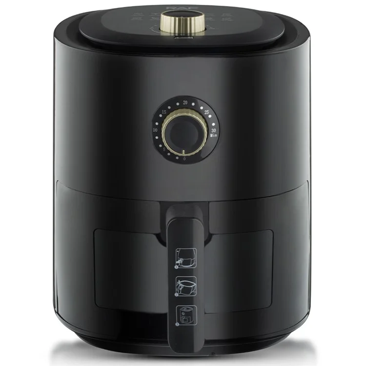 RAF R.5332 EU Plug Air Fryer Home Kitchen 4L Large Oilless Electric Cooker (BPA-Free, No FDA) - Black