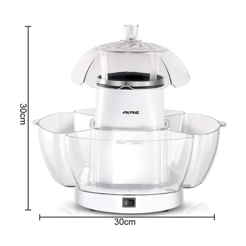 AKANE A.9004 Automatic Popcorn Maker 1200W Household Corn Machine for Family Movie Night, EU Plug (BPA Free, No FDA)