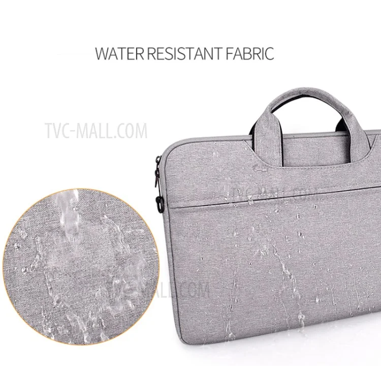 ST01S Notebook Lined Protective Bag Laptop Handbag with Shoulder Strap for 13.3 Inch Laptop - Dark Grey