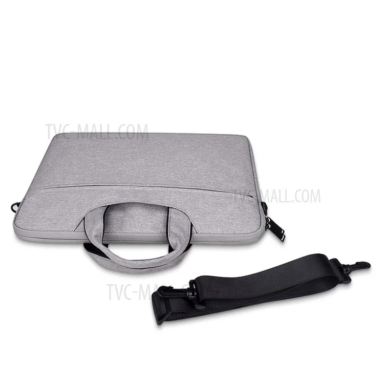 ST01S Notebook Lined Protective Bag Laptop Handbag with Shoulder Strap for 13.3 Inch Laptop - Dark Grey
