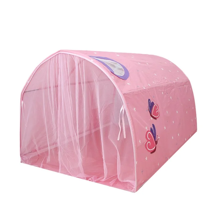 TG-BM002 Kinderbett Vorhang Netz Großes Fairy Playhouse Geschenkspiel Zelt Für Kinder Baby Kleinkinder Kinder Lesen Spielen - Rosa