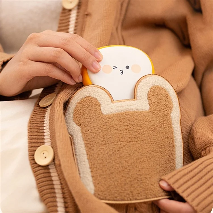 WT-W28 Multifunction 6000mAh Power Bank Cute Cartoon Shaped Hand Warmer Rechargeable Phone Portable Charger - Smile Face