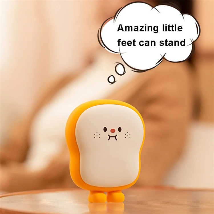 WT-W28 Multifunction 6000mAh Power Bank Cute Cartoon Shaped Hand Warmer Rechargeable Phone Portable Charger - Smile Face
