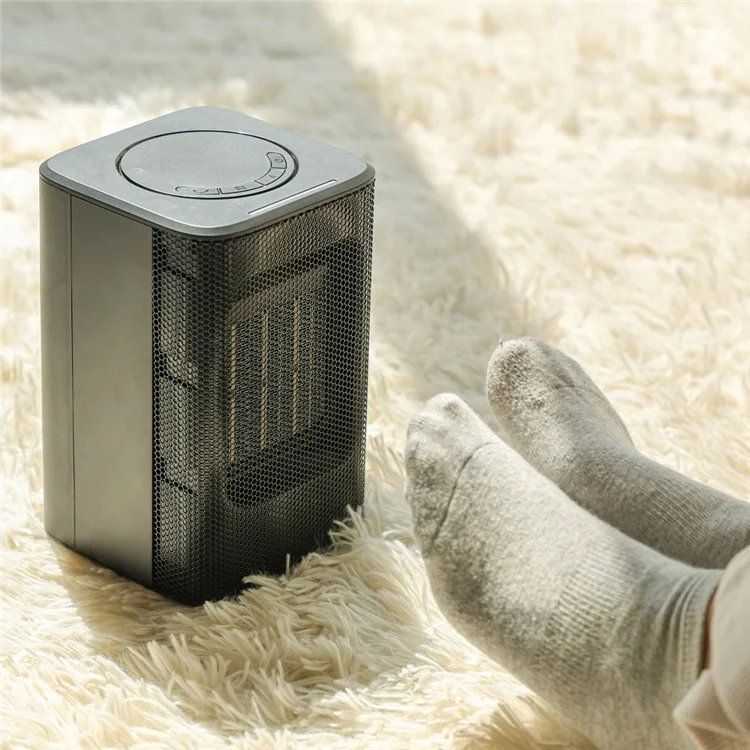 WA2 2-em-1 Mini Mini Aquecedor Espaço Portátil Aquecedor Aquecimento Fan Cooler Filador 3 Níveis de Temperatura Ajustável Para o Escritório de Casa - Plugue Nos Eua