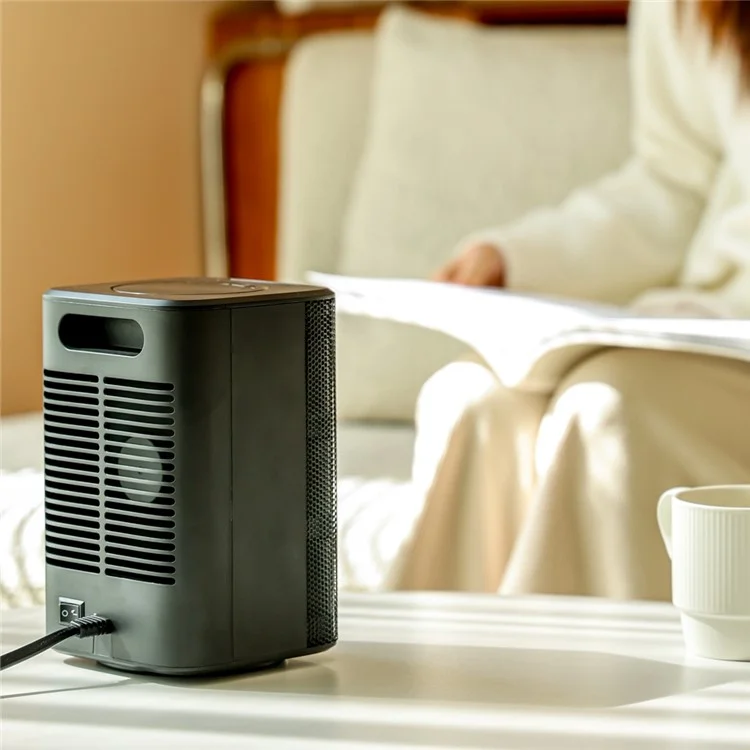 WA2 2-in-1 Mini Heater Fan Portable Space Heater Desk Heating Cooler Fan 3 Temperature Levels Adjustable for Home Bedroom Office - UK Plug