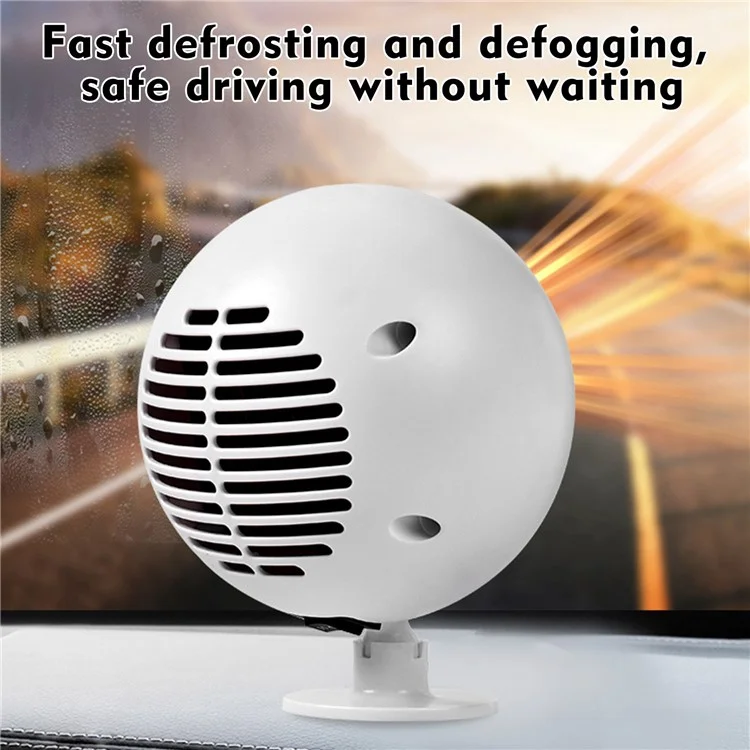 F-138 Creative Planet Design 24V Car Camion de Chauffage de Chauffage de Chauffage de Ventilateur de Ventilateur de Véhicule de Décongelant Débiteur de Déchargement - Blanche