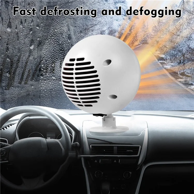 F-138 Creative Planet Design 24V Car Camion de Chauffage de Chauffage de Chauffage de Ventilateur de Ventilateur de Véhicule de Décongelant Débiteur de Déchargement - Blanche