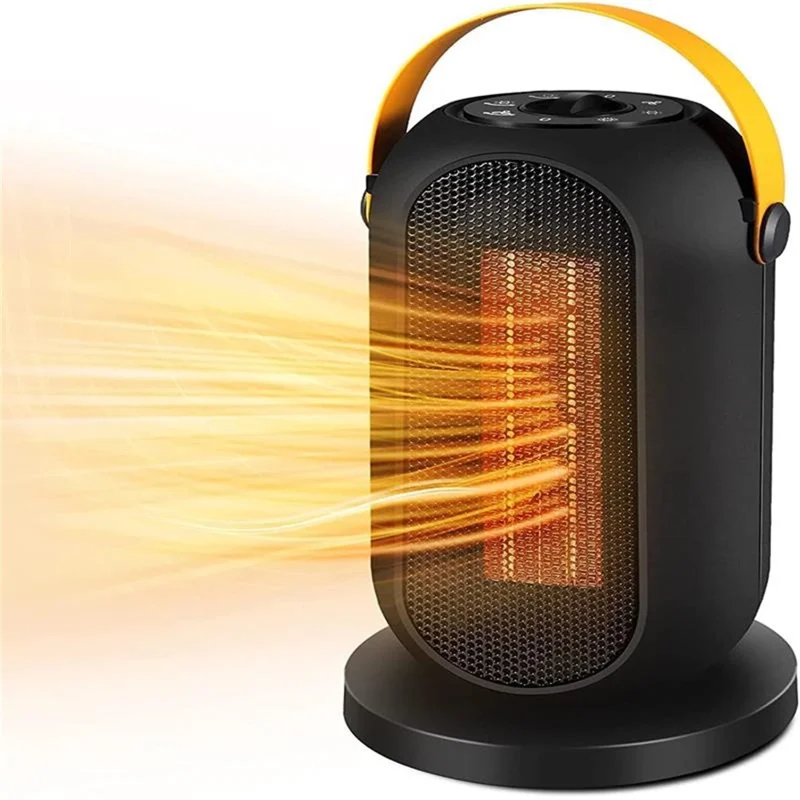 1200W Electric Space Heater 3 Modes Quiet Heating PTC Heater Fast Heating Up Overheating Protection Fan - UK Plug