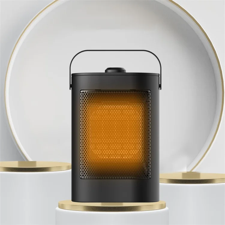 YND-900D Home PTC Electric Heater Air Warmer Winter Desktop Quiet Warm Wind Heating Fan - UK Plug