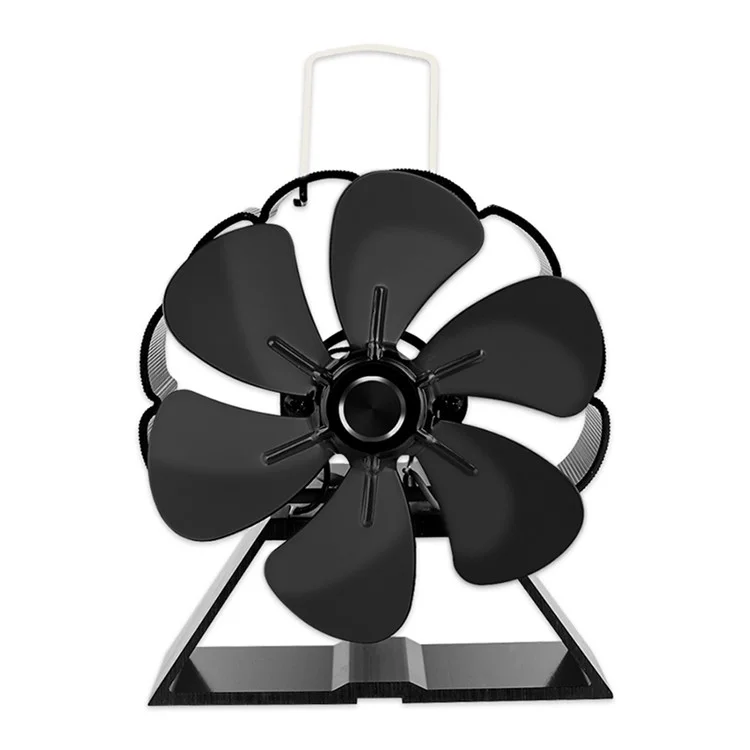 6 Blade Mini Cireplace Heat Petave Plave Plave Fan Log Log Gurner Silent Home Home Cirepm