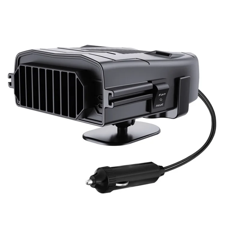 Ventilateur de chauffage pour tableau de bord de voiture R803 12V - Dégivrage et désembuage du pare-brise de voiture - Dispositif de chauffage intérieur de véhicule - Noir