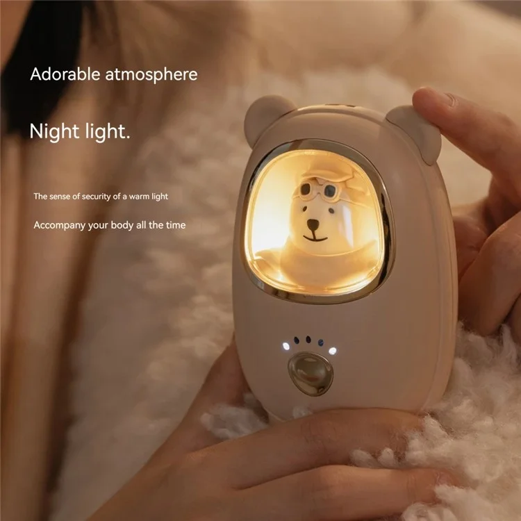 GXZ-N6 Cute Pet Shape 6800mAh Hand Warmer Power Bank Portable Phone Charger Hand Heater with 3 Gear - Gelb