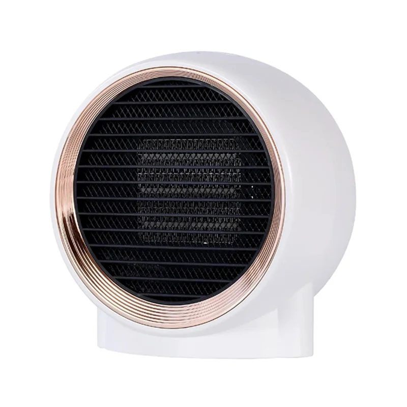 N8 Desktop Electric Heater Warm Wind Heating Fan Winter Home Office Mini Heater - White / UK Plug