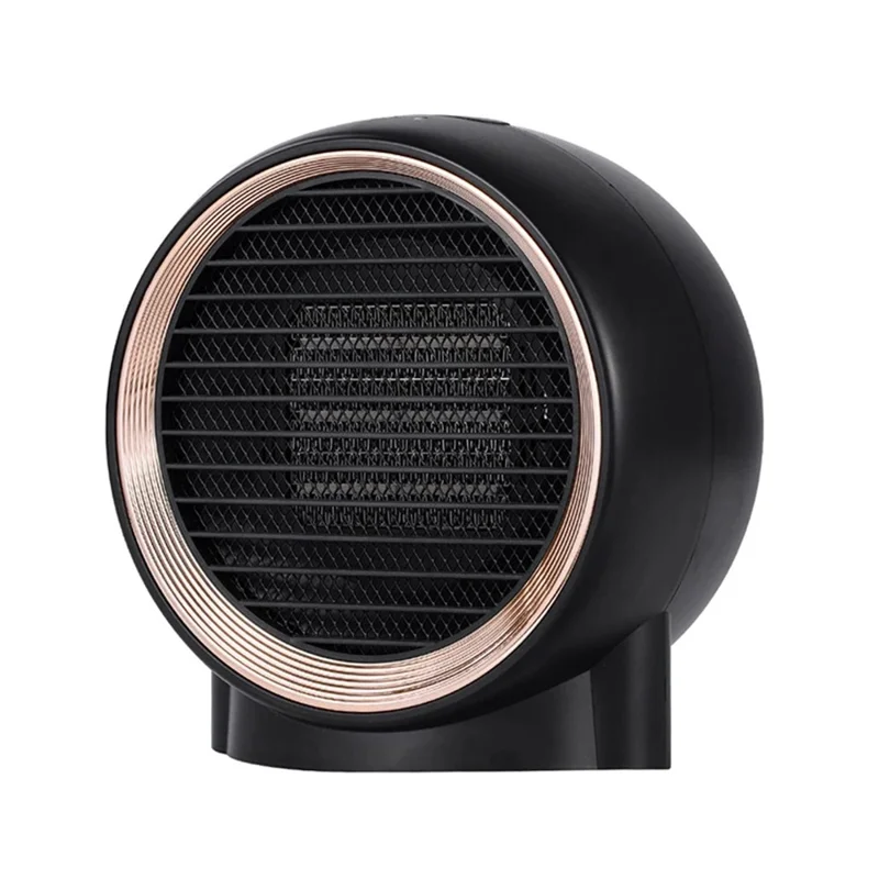 N8 Desktop Electric Heater Warm Wind Heating Fan Winter Home Office Mini Heater - Black / EU Plug
